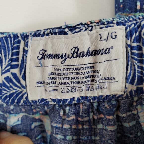 Tommy Bahama Blue Printed Swim Trunks Board Shorts Men’s Size Large - Picture 6 of 6